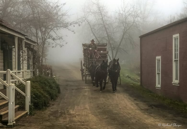 Gold Rush era miners in Columbia