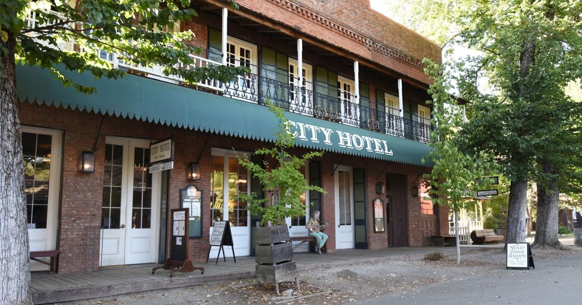 Columbia City Hotel historic brick facade on Main Street